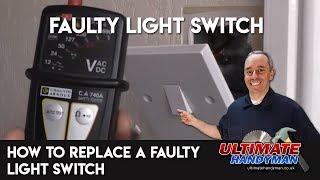 How to replace a faulty light switch