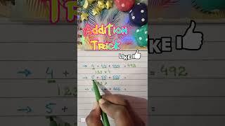 ADDITION TRICK#maths #addition #tricks #trending #maths #mathstricks #genius#shorts #newsong #music