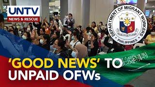 Funds for unpaid wages of displaced OFWs from KSA ‘already there’ - DMW