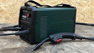 Lidl PARKSIDE ® PIFDS 120 A1 Mag Flux welding machine Unboxing and Test welding without gas for 99€