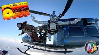 Halloween Horror Beach Jumps 2023 Super Huey Combat Helicopter Skydive Melbourne Beach Skydiving 4K