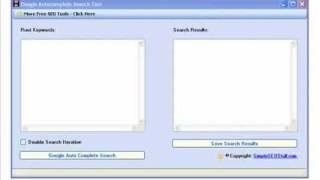 Google Auto Complete Keyword Research Tool