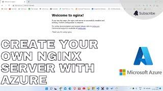 Create virtual machine & Nginx web server with Microsoft azure student pack || use of $100 credit