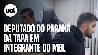 Deputado bolsonarista dá tapa e ameaça líder do MBL no Paraná