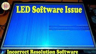 LED TV Software Issue.Universal Card Incorrect Panel Resolution Software Problem in Urdu/Hindi