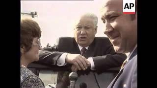 Russia - Yeltsin Visits Former Stalingrad