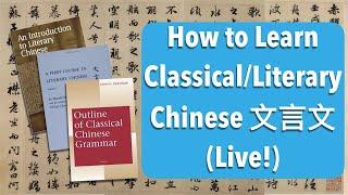 How to Learn Classical/Literary Chinese 文言文