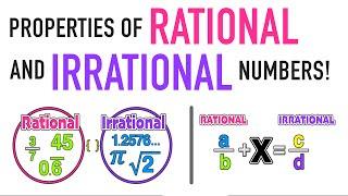 Properties of Rational and Irrational Numbers Explained!