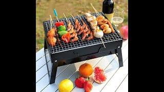 Portable BBQ Grills Patio Barbecue Charcoal Grill Stove Stainless Steel  Barbecue  Accessories Tools