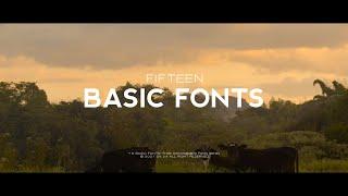 15 BASIC FONTS II