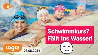 Schwimmen lernen: Darum müsst ihr oft so lange warten | logo! Nachrichten vom 26.08.2024