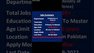 Ministry of Defence Jobs 2022 MOD jobs latest