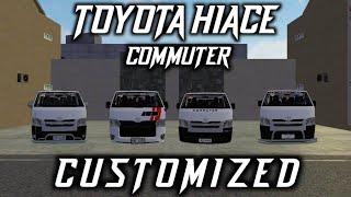 Toyota Hiace Commuter Customized(Team Hiace)|Mod By xWitherKing