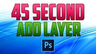 Photoshop CC : How to Add a New Layer (With Shortcut)