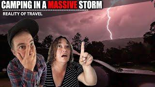 CAMPING IN HUGE STORMS|WILD WEATHER|CARAVANNING