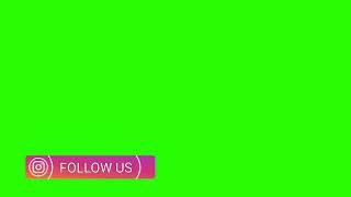 social media bar green screen drop animation