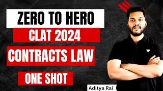 ONE SHOT - Complete Contracts Law - CLAT 2024 | CLAT | Unacademy CLAT #clat #clat2024