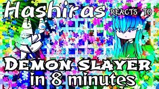 •°️Hashiras Reacts to Demon Slayer in 8 minutes [funny edition]️°•