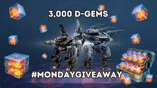 3,000 D-GEM GIVEAWAY 6.5K Subscribers! War Robots (Ends SEPTEMBER/30/2024) #mondaygiveaway