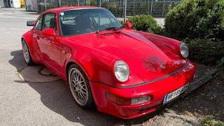 Porsche 964 Turbo 3.6 start and sound