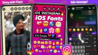 InstaPro v10.45 Full Tutorial | iOS Emojis + iPhone Fonts | Round Edge Story with Timer