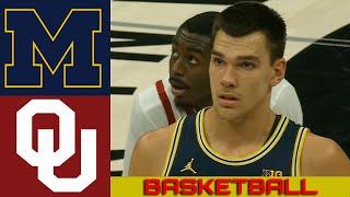 #24 MICHIGAN vs #14 OKLAHOMA Basketball Game Full Highlights 2024