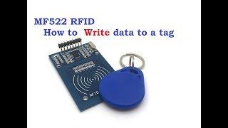 MF522 RFID How to Write data to a tag