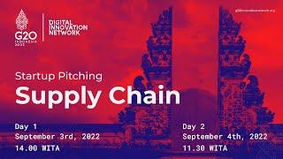 Pitching Session in 5 (Five) Sector of G20 Digital Innovation Network (Supply Chain)