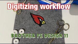  My digitizing workflow with PE Design 11  - Men‘s Embroidery - PR670E