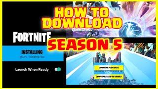 How to download fortnite mobile chapter 2 season 5!