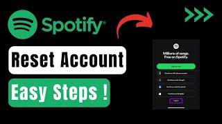 How To Reset Spotify Account !