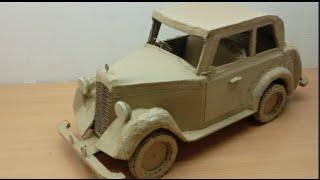 Mercedes-Benz old model car | Cardboard car