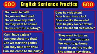 500 Most Important Sentences for Daily Use  | English Important Questions