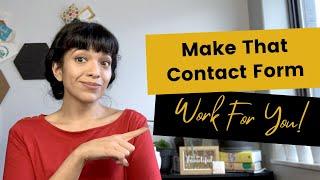 EASY STEPS TO INCREASE CONTACT FORM CONVERSIONS | Help Your Website Get The Information You Need