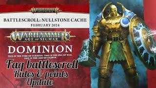 FAQ AoS Battlescroll Nullstone Cache [ENG] February 2024 Dominion