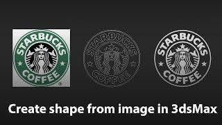 How to create shape from image in 3dsMax