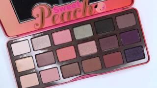 Too Faced Sweet Peach Palette SWATCHES