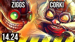 ZIGGS & Rell vs CORKI & Soraka (ADC) | VN Challenger | 14.24