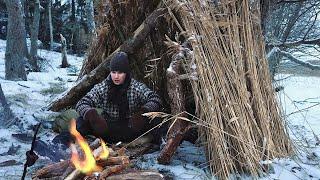 Solo Survival on a Frozen Island | -11°C Winter Challenge