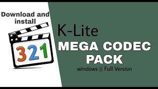 K-Lite Codec Pack crack 2022 for Windows 7/8/10 For Free