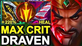 Wild Rift China Draven Adc - 19KILL Max Critical Draven Build Runes - Sovereign Rank Gameplay