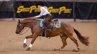Gina Maria Schumacher Reining Horses in Open Derby with a whopping 230!
