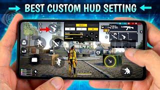 Top 3 Best Custom HUD Setting  [ Handcam ] Free Fire New Headshot Setting ~