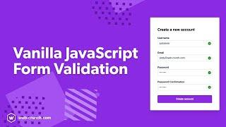 Vanilla JavaScript Form Validation