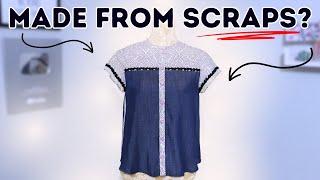 Sewing a MODERN shirt from FABRIC SCRAPS? Let's do this!