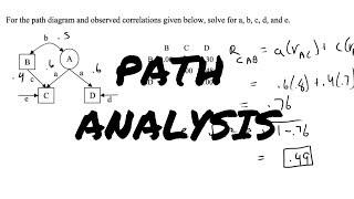 Path Analysis | Finding Correlation Coefficients