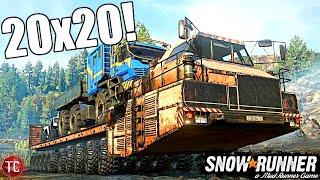 SnowRunner: BIGGEST HAULER YET! 20 WHEEL DRIVE!