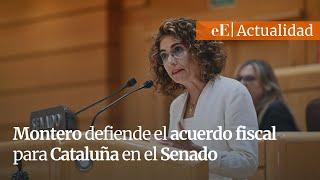 Montero defiende el acuerdo fiscal para Cataluña en el Senado