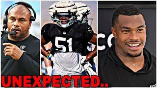 Raiders Antonio Pierce GIVES UPDATE on Malcolm Koonce