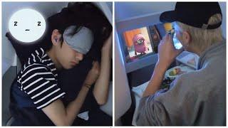 On The Airplane With BTS